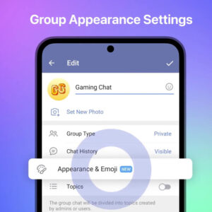 boosted group appearance and emoji