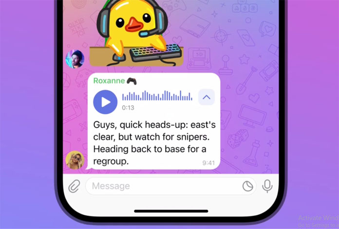 boosted group voice to text