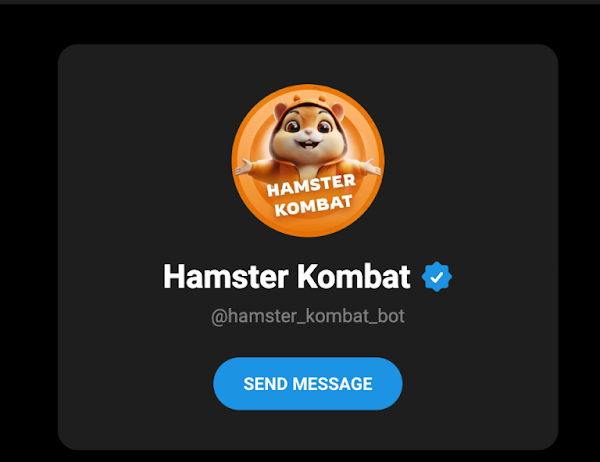 Hamster Kombat game first page