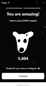 DOGS airdrop reward