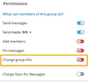 change group info telegram