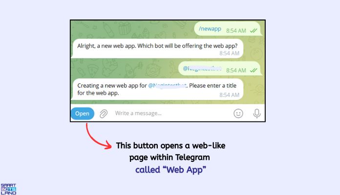 open web app telegram bot