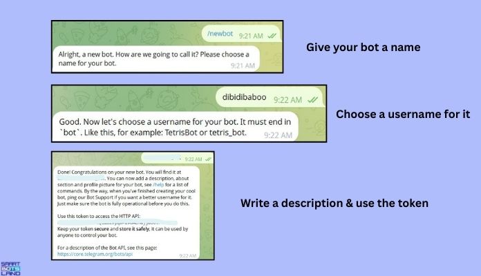 Botfather Telegram instruction 