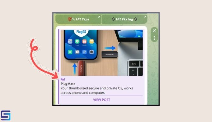 sample of telegram ad