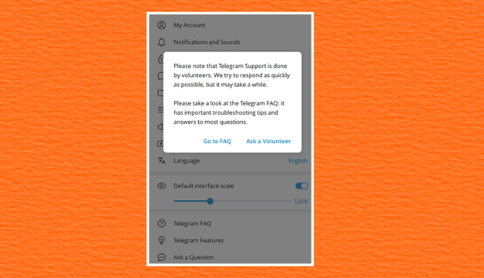 In-App Telegram Support