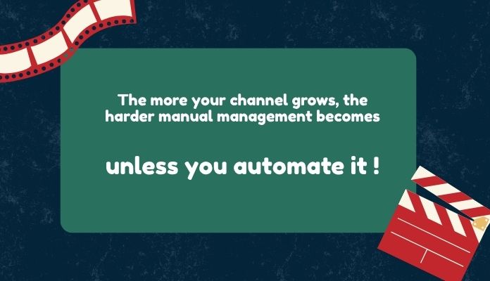 The more your channel grows, the harder manual management becomes—unless you automate it.