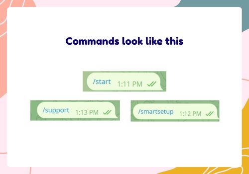 telegram bot vocabulary: what commands look like