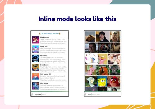 what does inline mode telegram bot means?