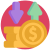 Real price of crypto currencies icon