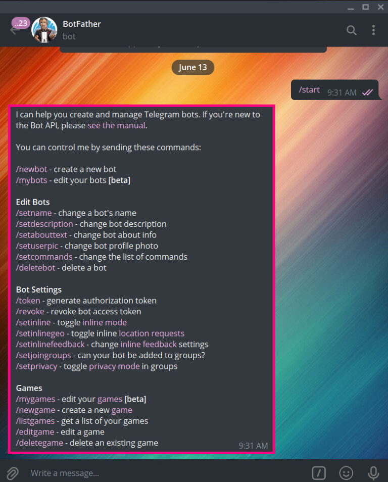how to get token from BotFather Telegram | SmartBotsLand