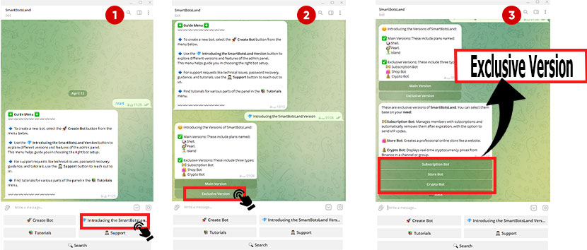 SmartBotsLandtelegrambotmakerexclusiveversions