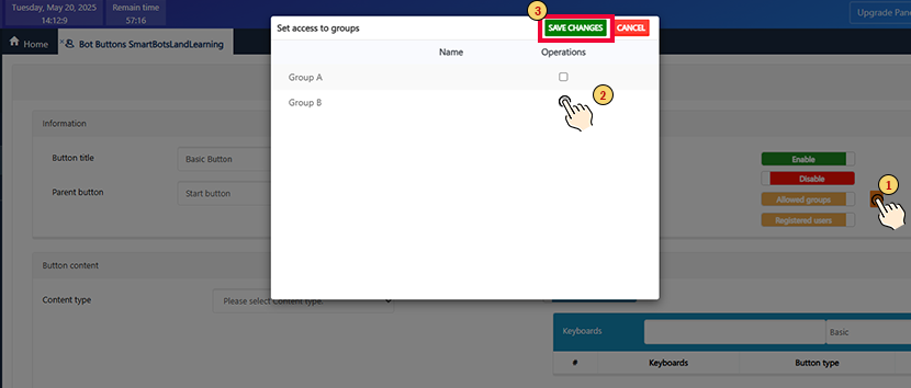 GroupingUsersBasicButtons