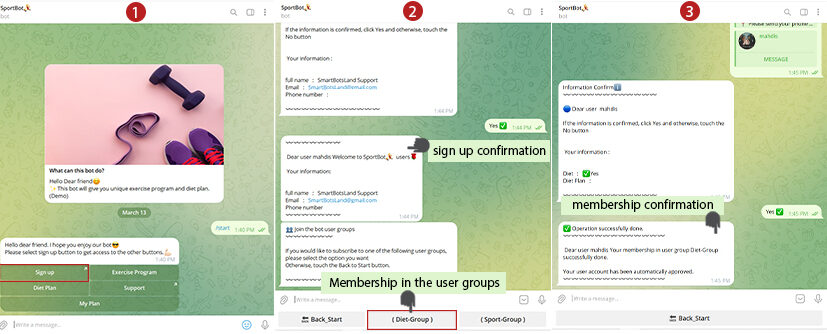 Membership in user group