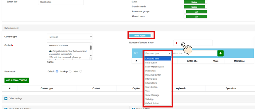 All-type-of-Inline-Button