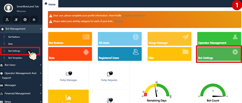 Select-Bot-Setting-From-Admin-Panel
